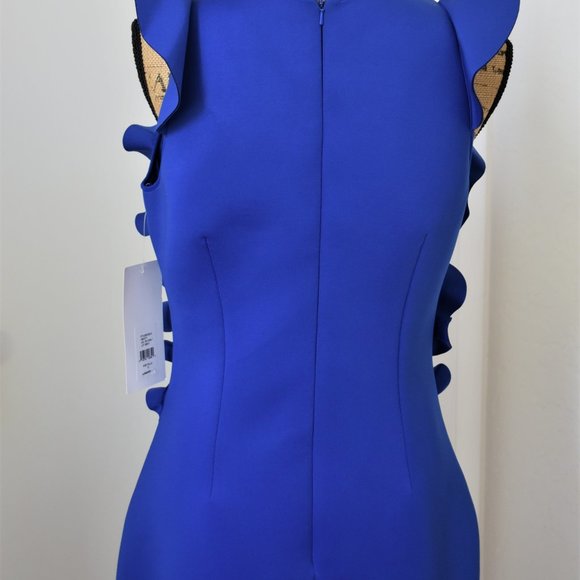NEW! Nero By Jatin Varma Ruffle Detail Dress. - Picture 8 of 12